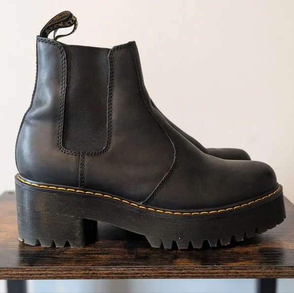 Dr. Martens Rometty Heeled Platform Chelsea Boots - Picture 6 of 13